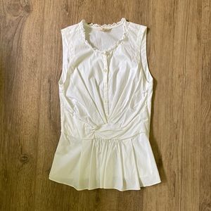 Rebecca Taylor - Crisp Tank - Size 4 - White